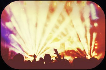 bright stage lights-rock concert