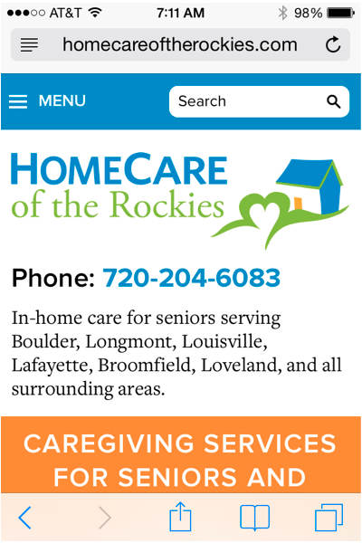 homecare-phone number-smartphone example