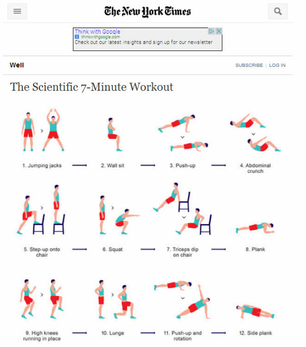 figure doing exercises-scientific 7-minute workout