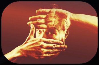 hands framing eyes