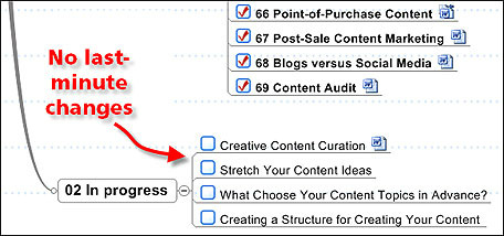 list example-red-no last minute changes