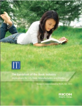 girl reading book-green grass-ricoh image