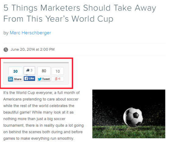 example-social sharing buttons-soccer ball image