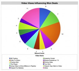colorful pie chart-video views