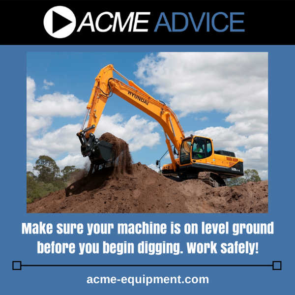 earthmoving equipment-acme advice example