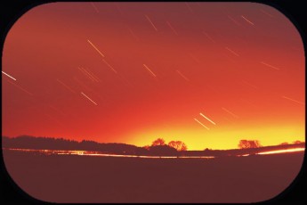 sky image with star trails