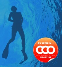 Silhouette Of An Attractive Female Snorkeler