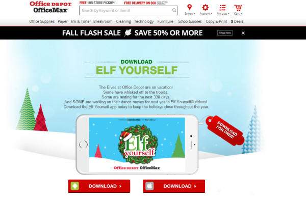 officemax-elf-yourself-website