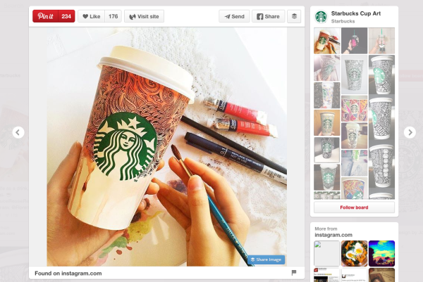 Starbucks Cup Art Screenshot