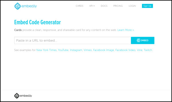 embedly-code-generator