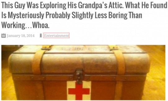 Clickbait-headlines