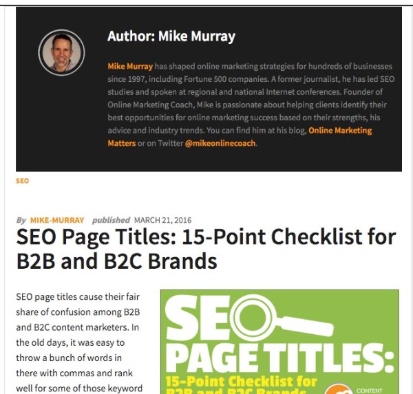 Mike Murray example