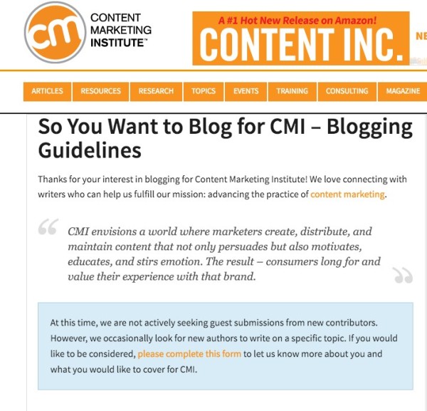 Publicly Solicit- CMI example