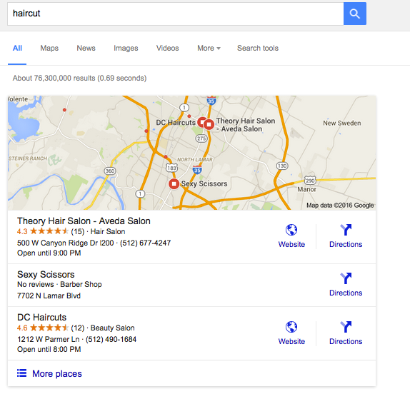 Targeting local customers