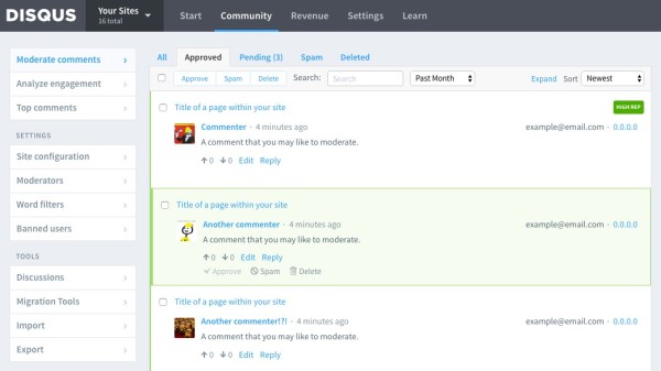 Comment-Moderation