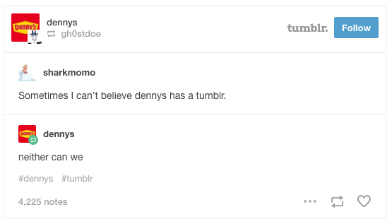 Denny's-Tumblr Blog