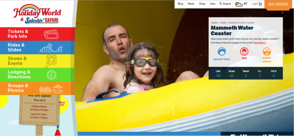 holiday-world-splashin-safari-website-example