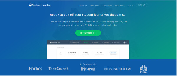student-loan-hero-website-example