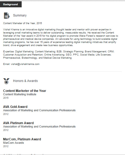vishal-khanna-rearrange-profile-example-linkedin