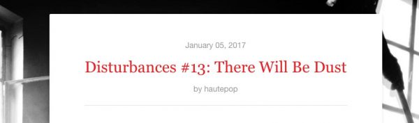 Disturbances-newsletter
