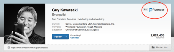 influencer example linkedin