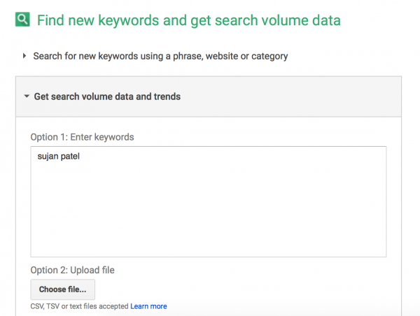 Keyword-planner