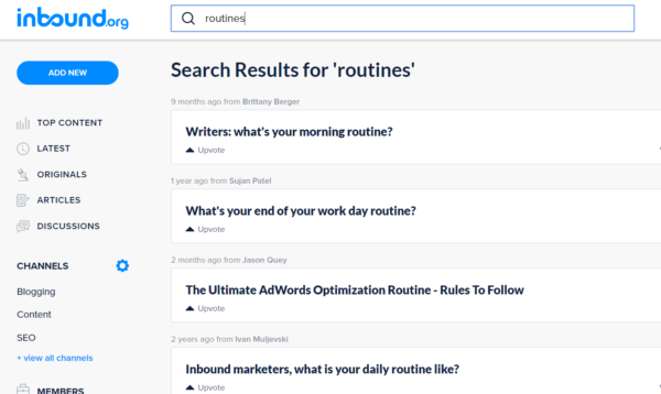 search-results-routines