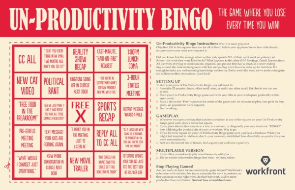 unproductivity-bingo