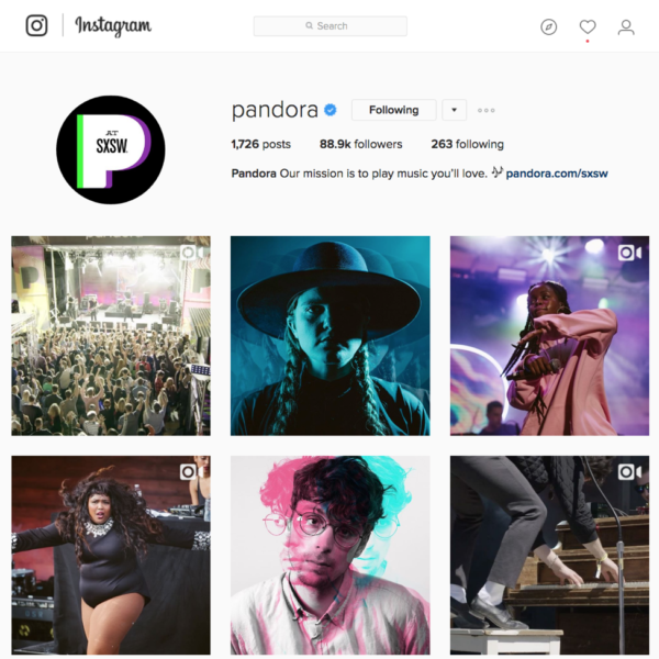pandora-instagram