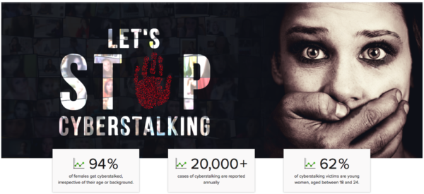 PureVPN used stunning imagery to evoke emotion and engagement around the topic of cyberstalking.