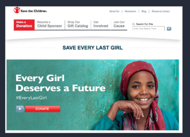 save-the-children-landing-page-example