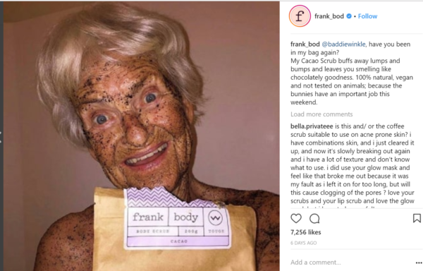 frank body coffee scrub