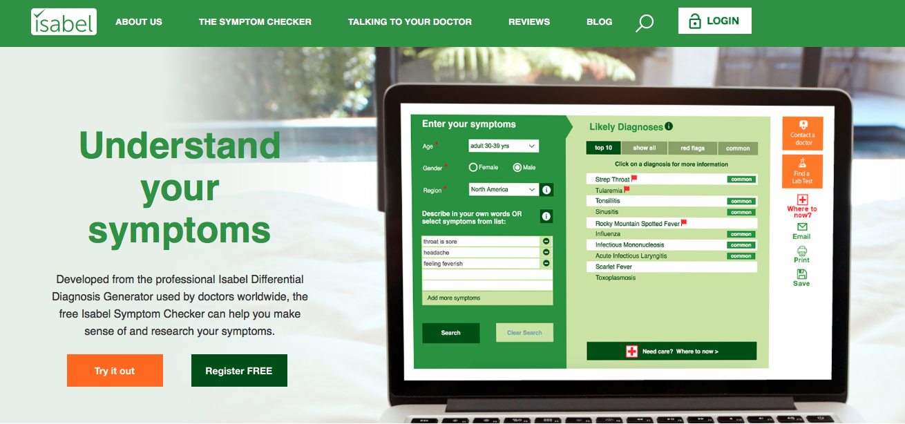 isabel symptom checker