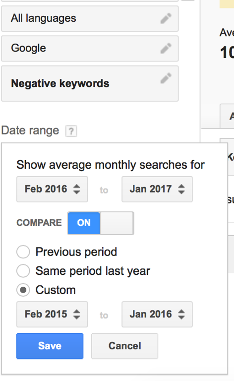 keyword-planner-tool-date-range-compare