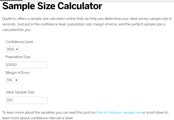 A sample size calculator can help you check the statistical relevance of research for accuracy.
