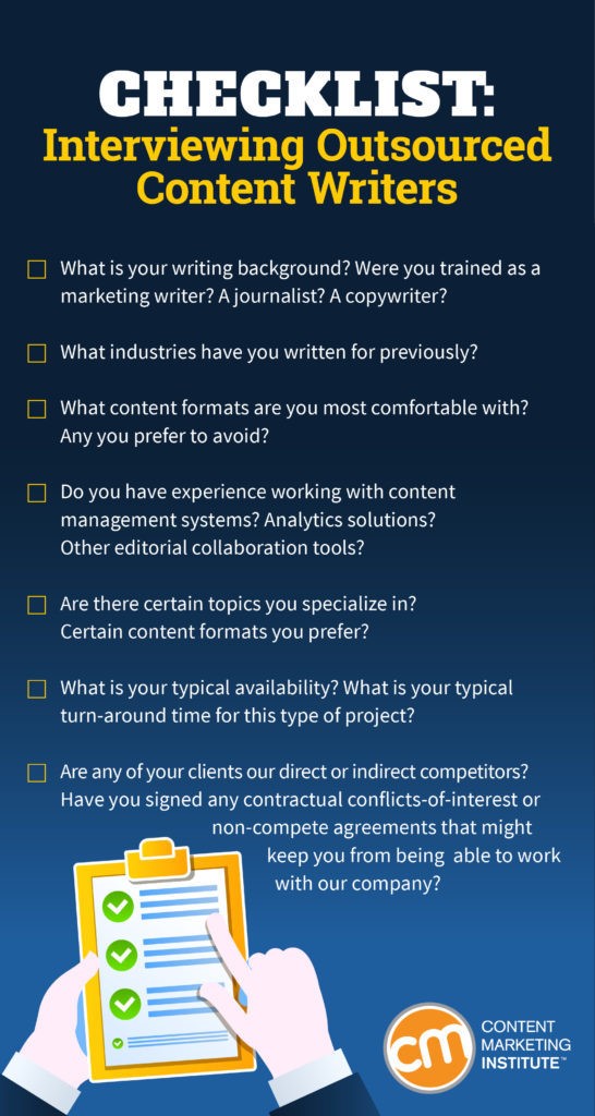 Image showing a checklist of questions that can be used to identify and vet candidates who have the requisite skills and experience you need.