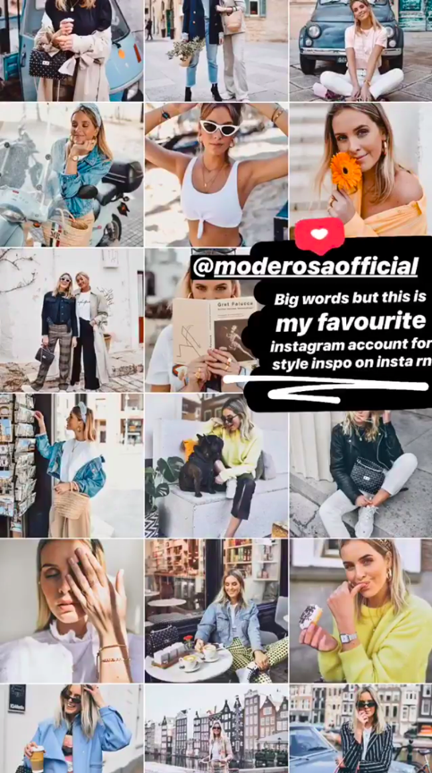 An image of an Instagram account showing a shoutout.