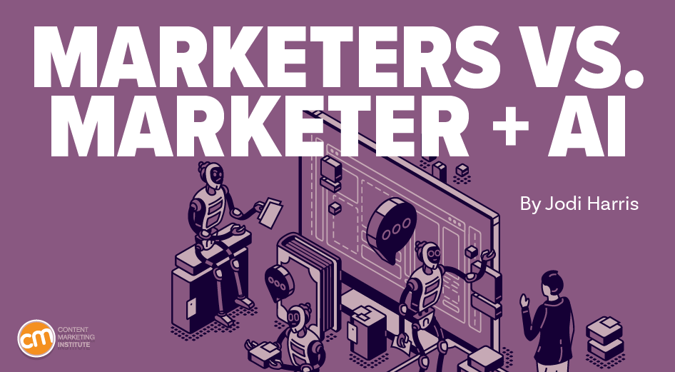Robots facing off with a human represent a recent creative and strategy challenge that pitted two marketers against one supported by AI tools.