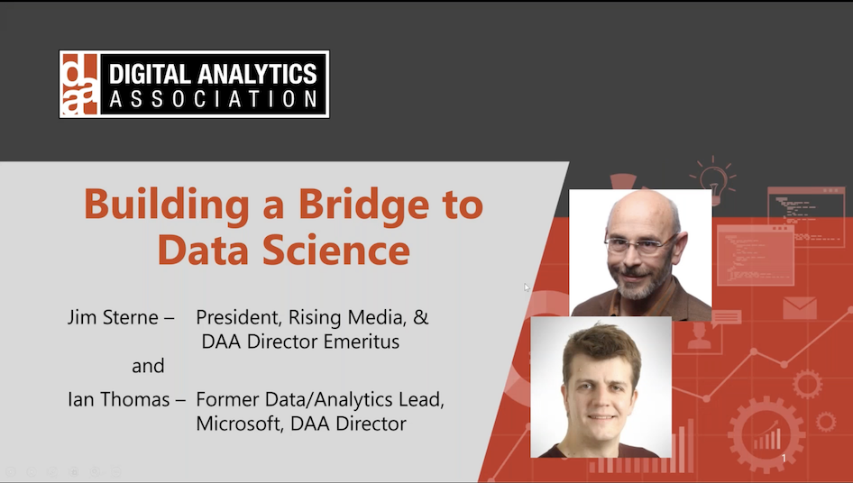 Building a Bridge to Data Science featuring Jim Sterne and Ian Thomas