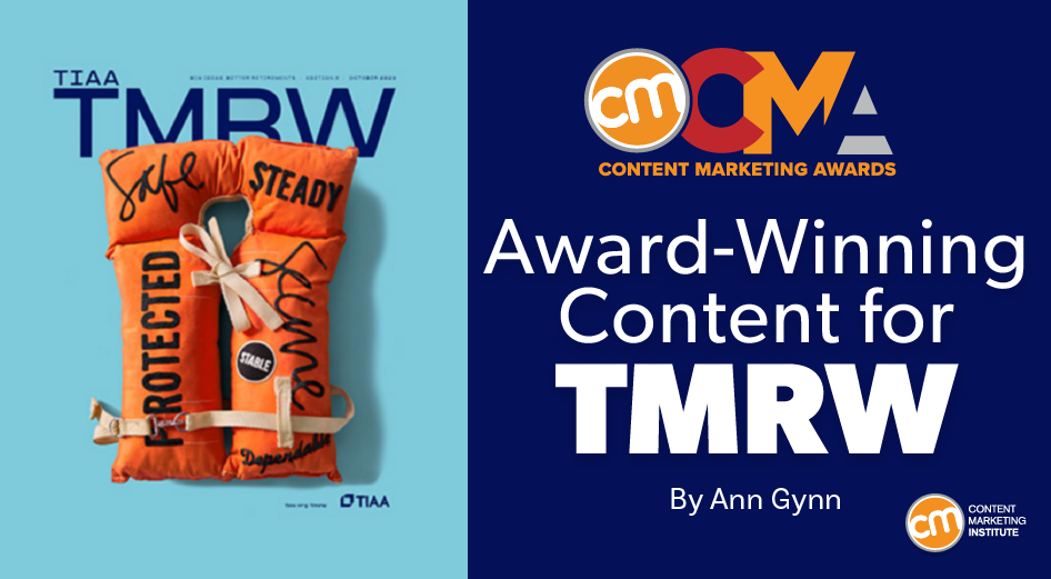 Award-winning content TMRW publication